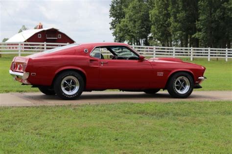 1969 Ford Mustang Boss 429 Gorgeous Candy Apple Red Classic 1969