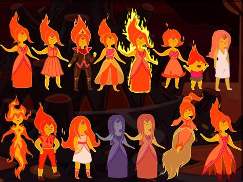 Flame Ouffits Adventure Time Characters Adventure Time Cartoon Adventure Time Princesses