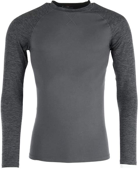 Hanes Mens 4 Way Stretch Crew Neck Long Sleeve T Shirt With X Temp