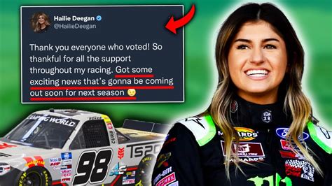 Hailie Deegan Hints At Big Announcement Leaked Youtube