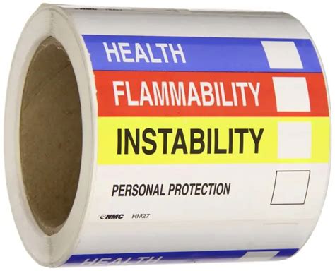 NMC HM27ALV HEALTH FLAMMABILITY INSTABILITY PERSONAL PROTECTION