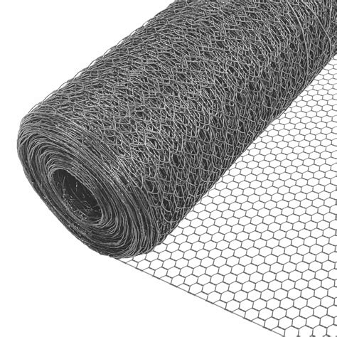 Grillage A Poule Avec Fils 25mm En Pvc Gaine Gris 1x25m Vounot Fr