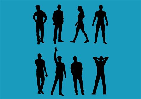 Man And Woman Vector Silhouettes 2 Download Free Vector Art Stock