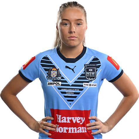Official Ampol Womens State Of Origin Profile Of Teagan Berry For New