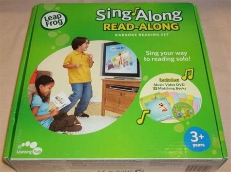 Leap Frog Sing Along Read Along Karaoke Reading Set Dvd With 12