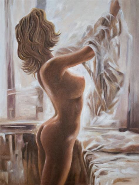 Nude Painting Decoration Nudeart Women Painting Original Nude Oil