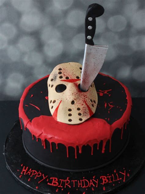 Jason Friday The 13th Cake And Party Ideas Cake Scary Cakes