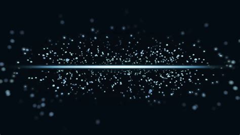 Animation Sparkling Particles Blue And Black Loop Able 3d