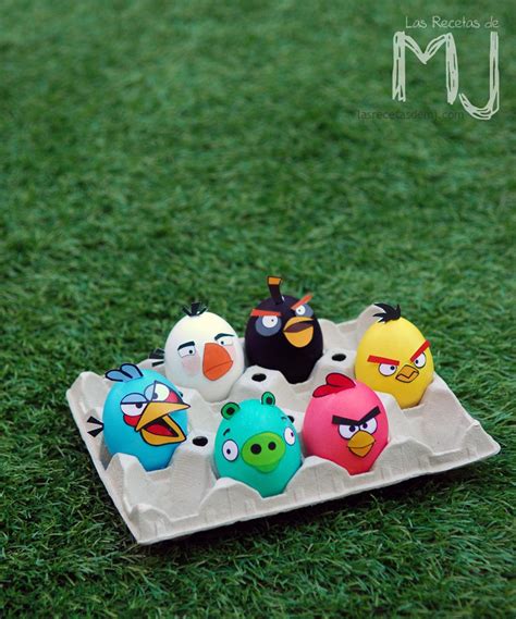 Las Recetas De Mj Huevos De Pascua Angry Birds Huevos De Pascua