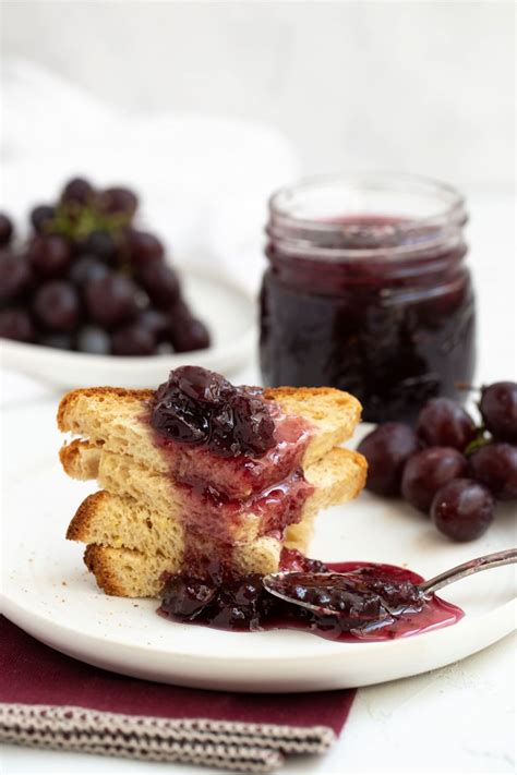 Easy Grape Jam No Pectin Added A Bakers House