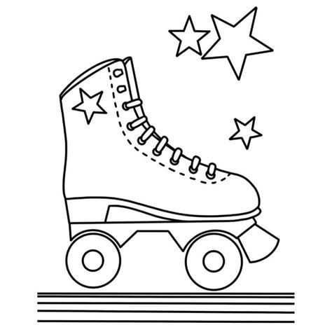 Roller Skate Coloring Page