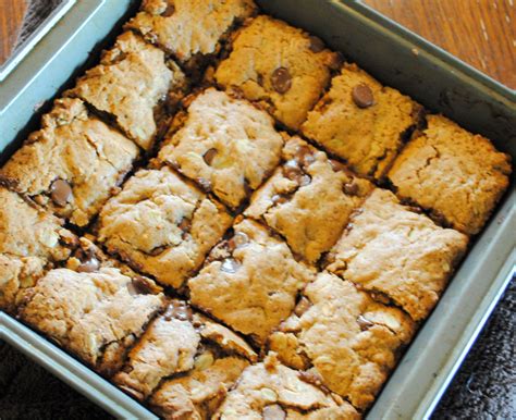 Vegan, gluten free, dairy free. vegan oatmeal chocolate chip cookie bars recipe -- whole ...