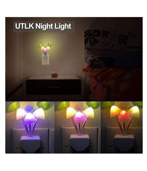 Kanha Fancy Color Changing Led Mushroom Night Light Plastic Table Lamp