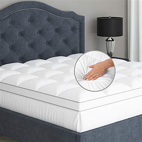 Bedsure Pillow Top Mattress Topper Twin Size 2 Inch Quilted Mattress