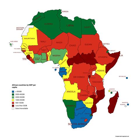 Oc African Countries By Gdp Per Capita R Mapporn