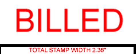 Billed Rubber Stamp For Office Use Self Inking Melrose Stamp Company