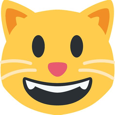 Grinning Cat Emoji Clipart Free Download Transparent Png Creazilla