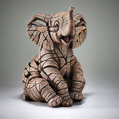 Elephant Calf Edge Sculpture Ed35 By Matt Buckley