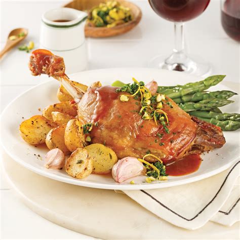 Cuisses de canard confites au vin rouge