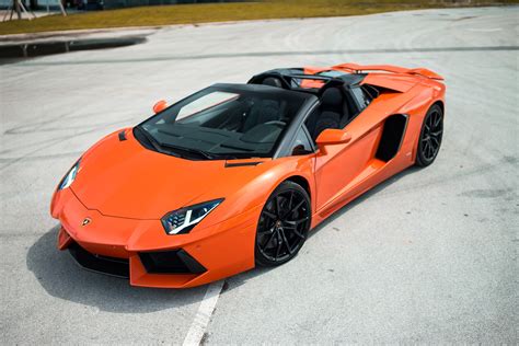 2017 Lamborghini Aventador Roadster Orange Mvp Miami