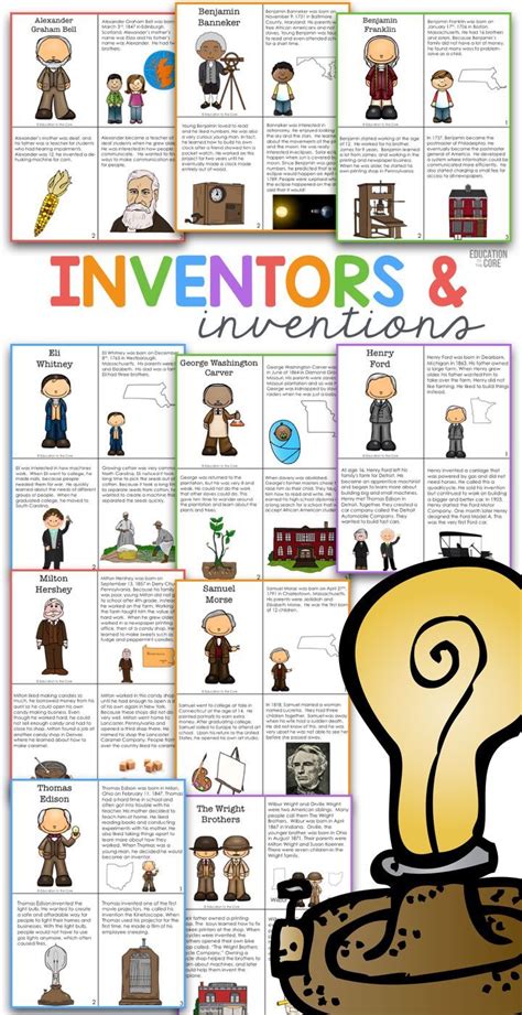 Black Inventors Worksheets