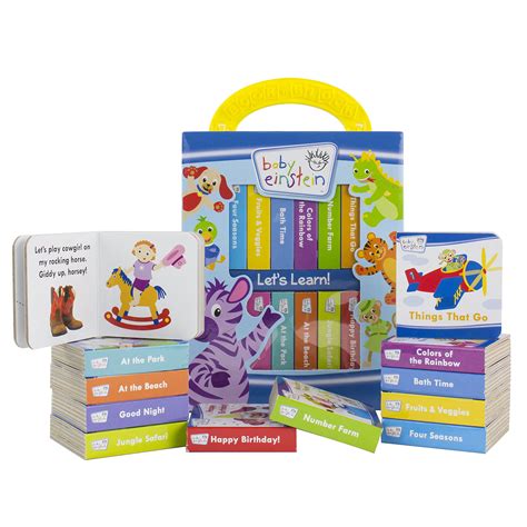 Baby Einstein My First Library 12 Board Book Block Set Pi Kids