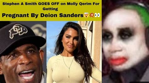 Stephen A Smith Goes Off On Molly Qerim For Getting Pregnant By Deion
