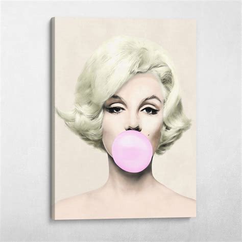 Marilyn Monroe Bubble Gum Pop Culture Modern Pop Art Wall Art