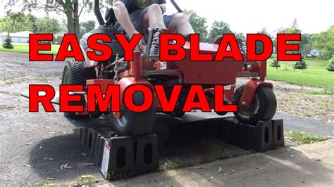 How To Easily Remove And Sharpen Zero Turn Mower Blades Youtube
