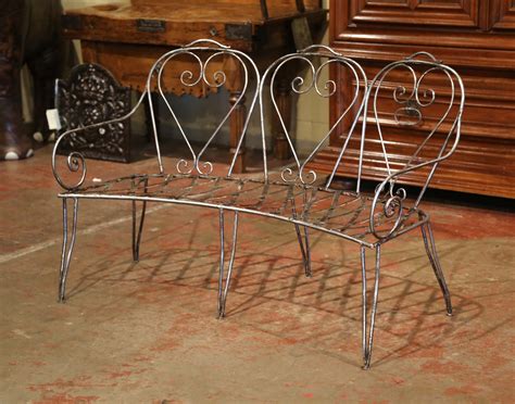 Find garden seats & update your outdoor space with pottery barn. 19th Century French Curved Polished Iron Three-Seat Garden ...