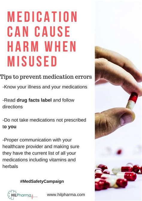4 Tips To Prevent Medication Errors Infographic Hilpharma