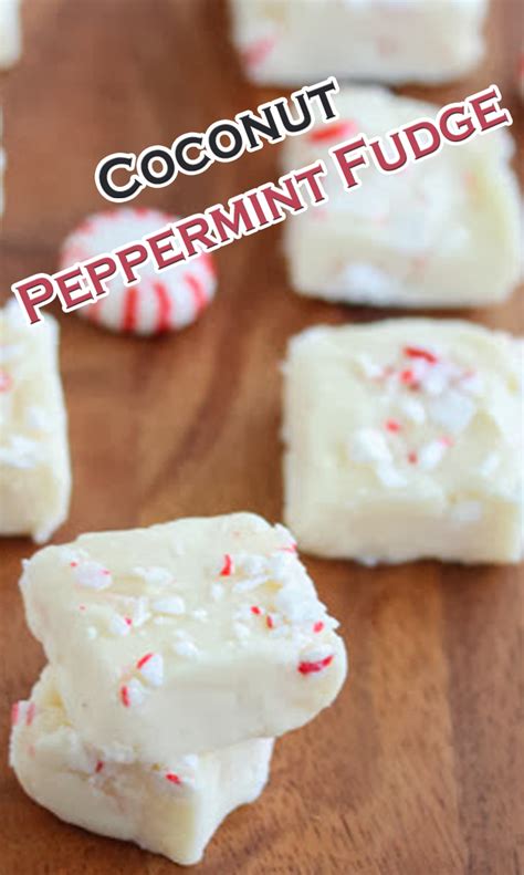 Coconut Peppermint Fudge