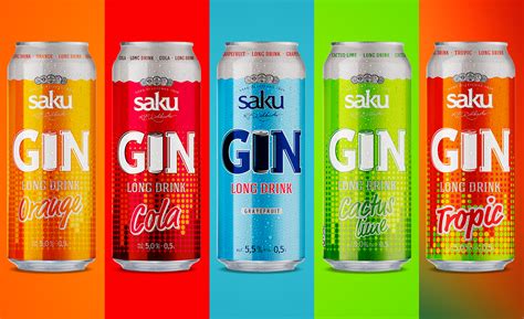 Saku Gin Long Drink On Behance