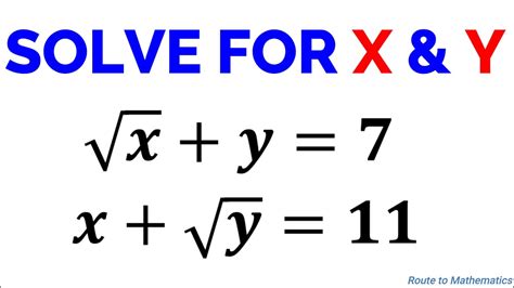 Solve For X And Y Difficult Equation Challenging Algebraic Equation