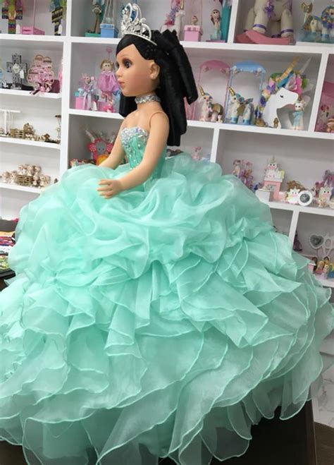 24 Personalized Quinceanera Doll Dress Custom Made Doll Etsy