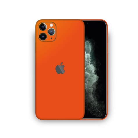 Apple Iphone 11 Pro Max Matte Orange Skin Ultra Skins