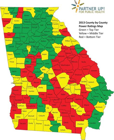Georgia County Map Map Of Georgia Counties United States Of America