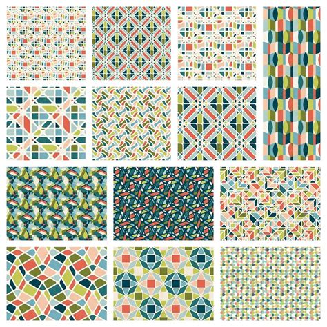 Abstract Geometric Fabric Collection 1 Yard Bundle