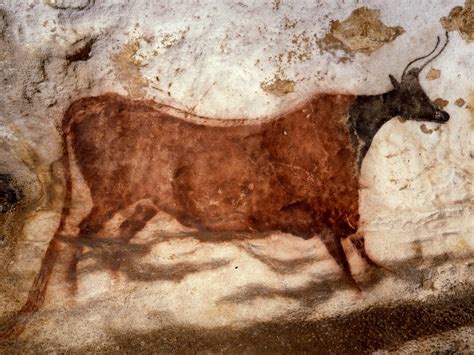 Lascaux Pre Historic Cave Paintings At Lascaux In The Dordogne France