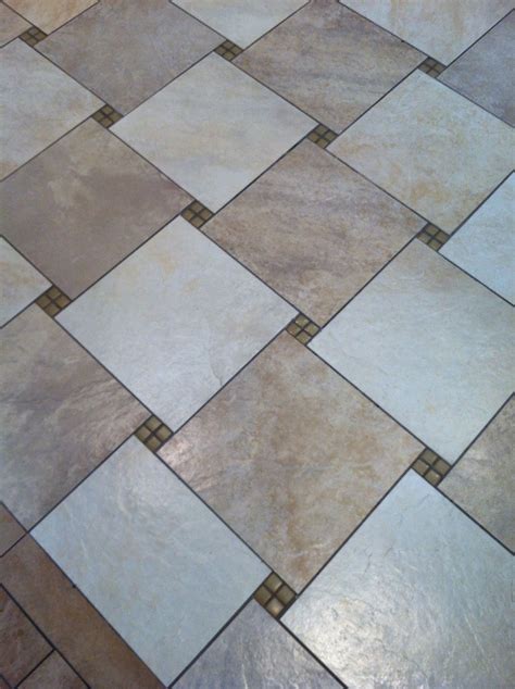 Floor Tile Pattern Makes A Change From The Norm Floortiles Kitchen