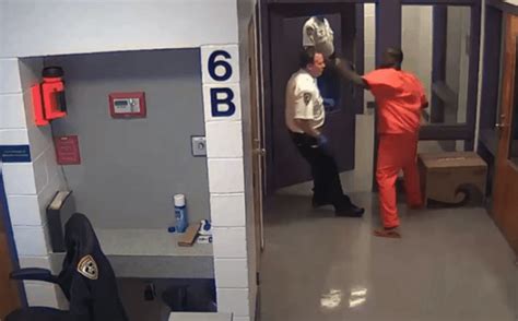 Surveillance Video Catches Inmate Punching Jail Deputy Several Times Law Officer
