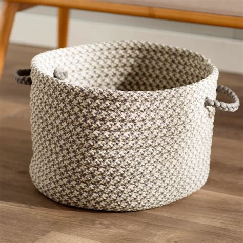 Outdoor storage sheds & boxes : Outdoor Tweed Storage Basket | Storage baskets, Pool ...