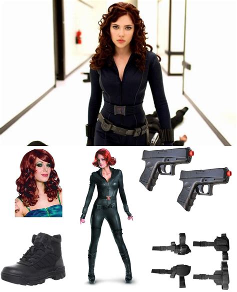 Black Widow Cosplay Halloween Costume ~ The Avengers Black Widow