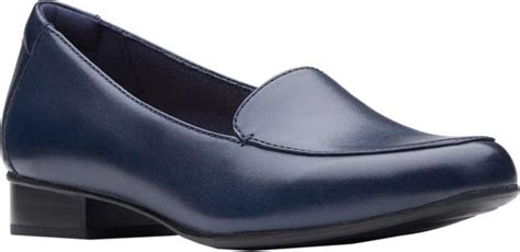 New Women S Clarks Juliet Lora Loafer Shoe And Boot Navy Leather