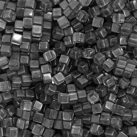 They labeled the boxes with a black permanent marker. MeepleSource.com | Black (Translucent) Acrylic Cubes (8mm)