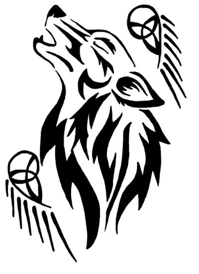 Tribal Wolf Logo Logodix