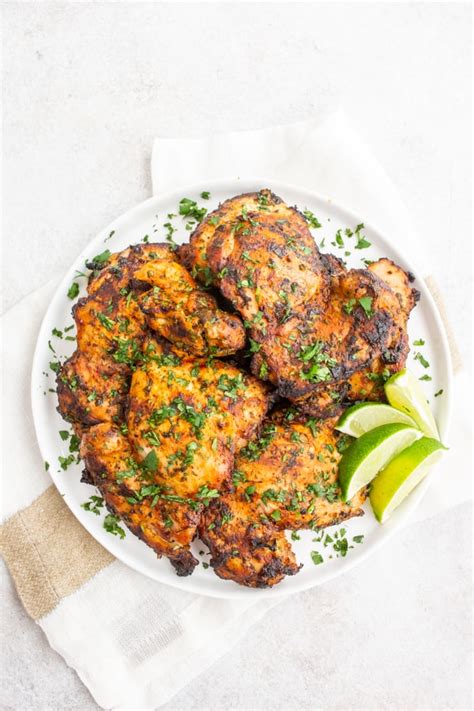 Grilled Cilantro Lime Chicken Thighs Easy Flavorful And Delicious