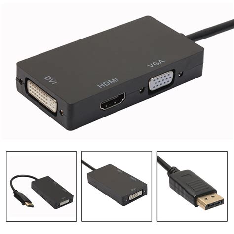 It will automatically extend my desktop to a. 3in1 DP Display Port Male 20Pin to DVI/HDMI /VGA Female ...