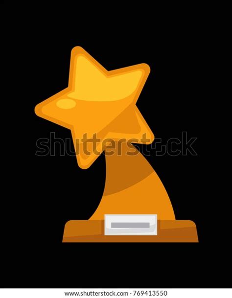 Award Golden Silver Star Icon Stock Vector Royalty Free 769413550