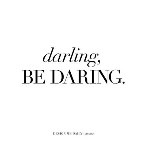 the words daring be daring are in black and white letters on a white background